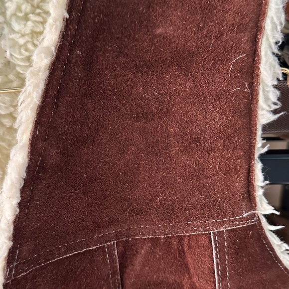 Suede Shearling Vest - Picture 2 of 5